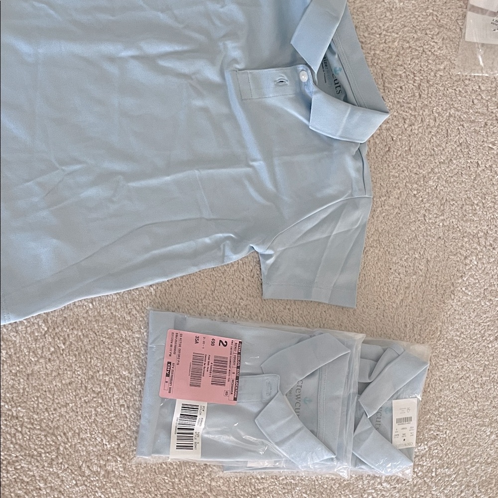 Crewcuts Active Oxford Blue shirts NWT size Small